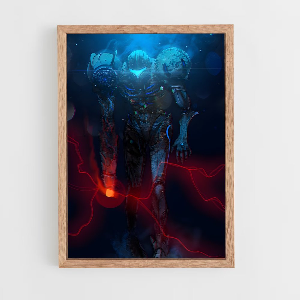 Poster Samus Noire – affiche Super Smash Bros (vue 4)